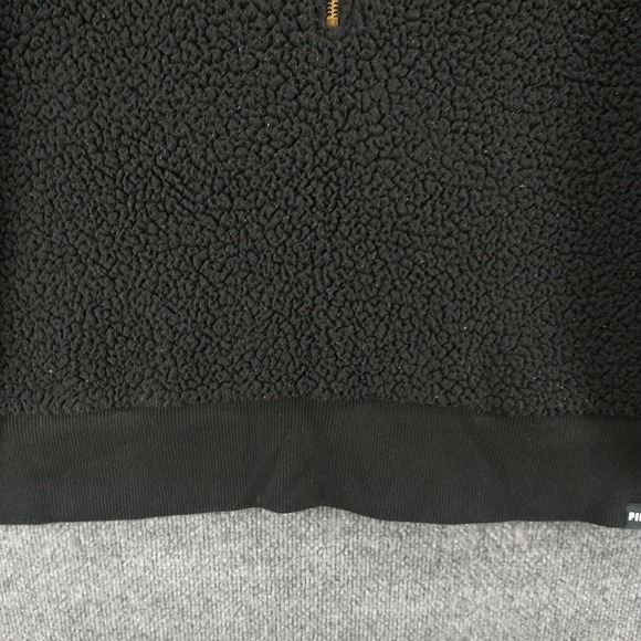Victoria's Secret PINK Women's 1/2 Zip Fleece Pullover Black Large - Picture 4 of 13
